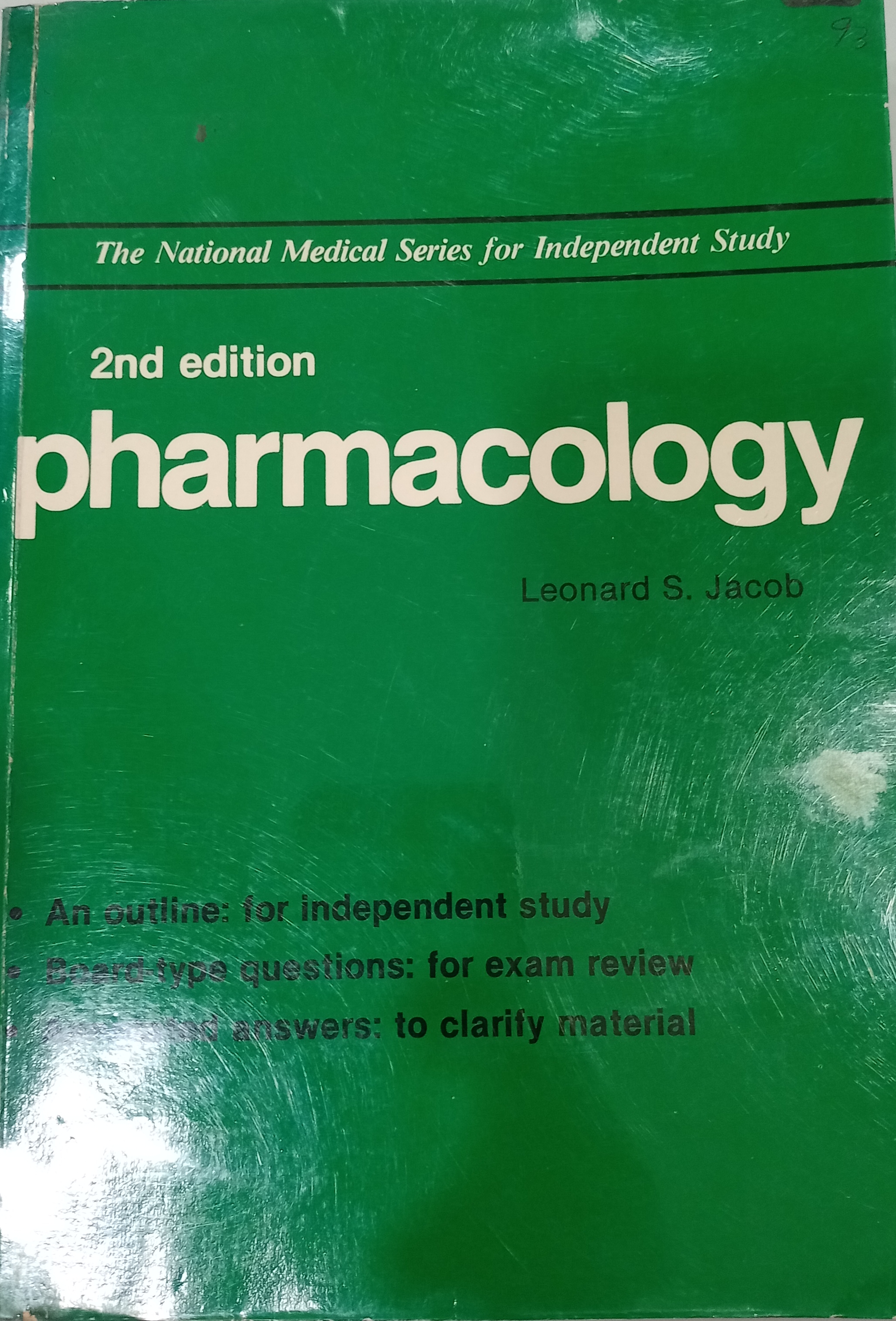 Book cover: Pharmacology