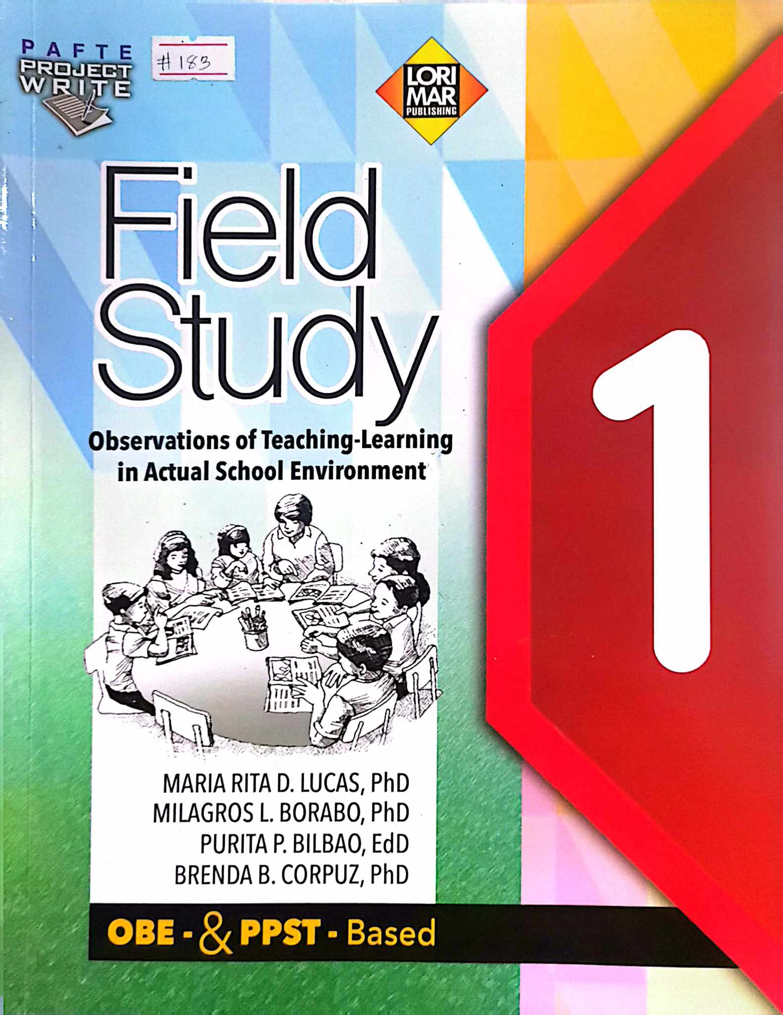 Book cover: Field study : observations of teaching-learning in actual school environment 1