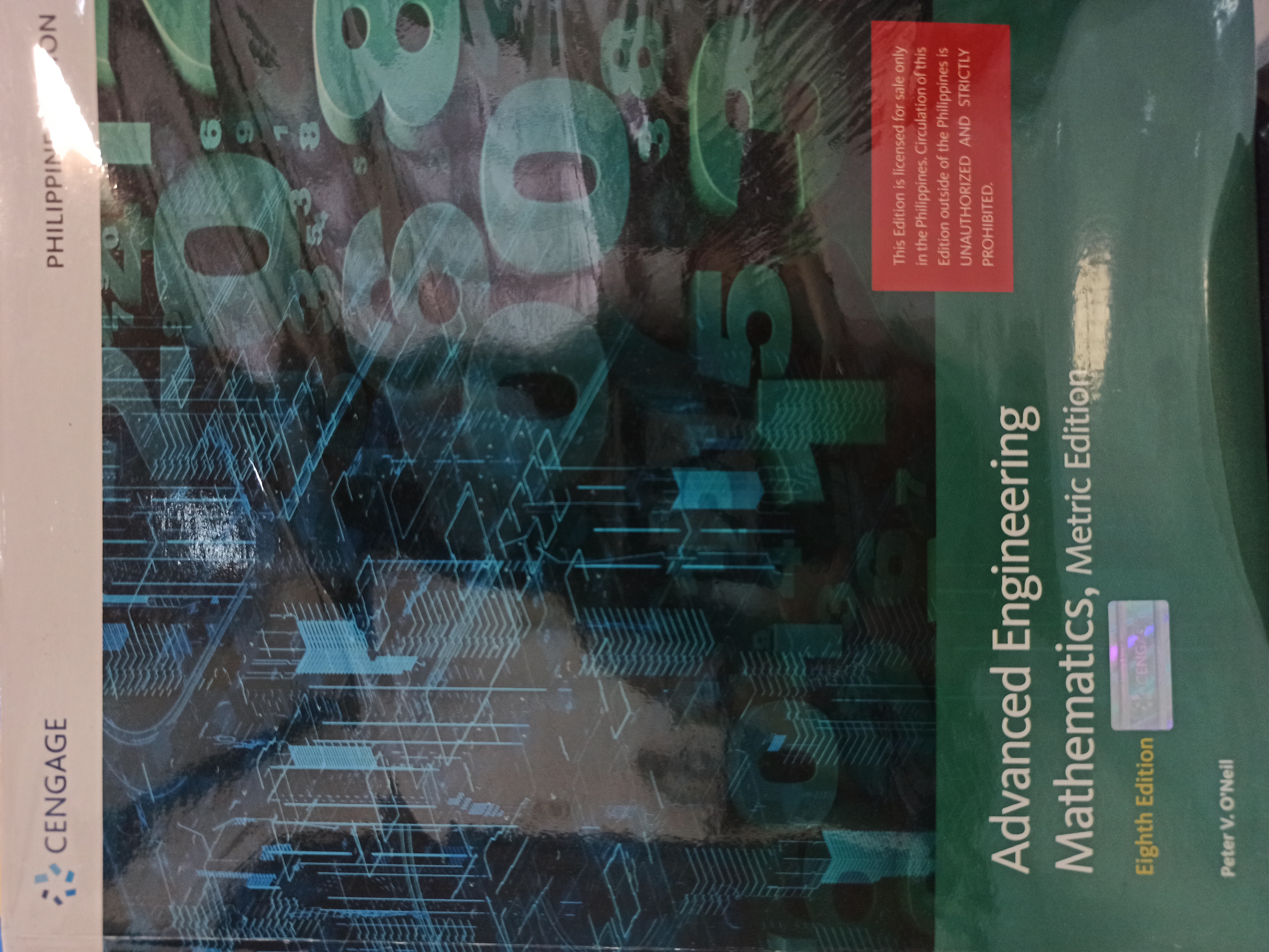 Book cover: Advanced engineering mathematics : metric edition