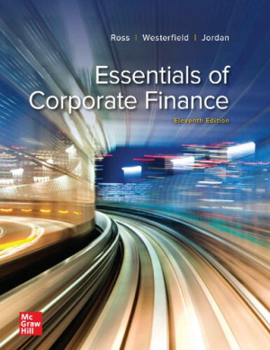 Book cover: Essentials of corporate finance