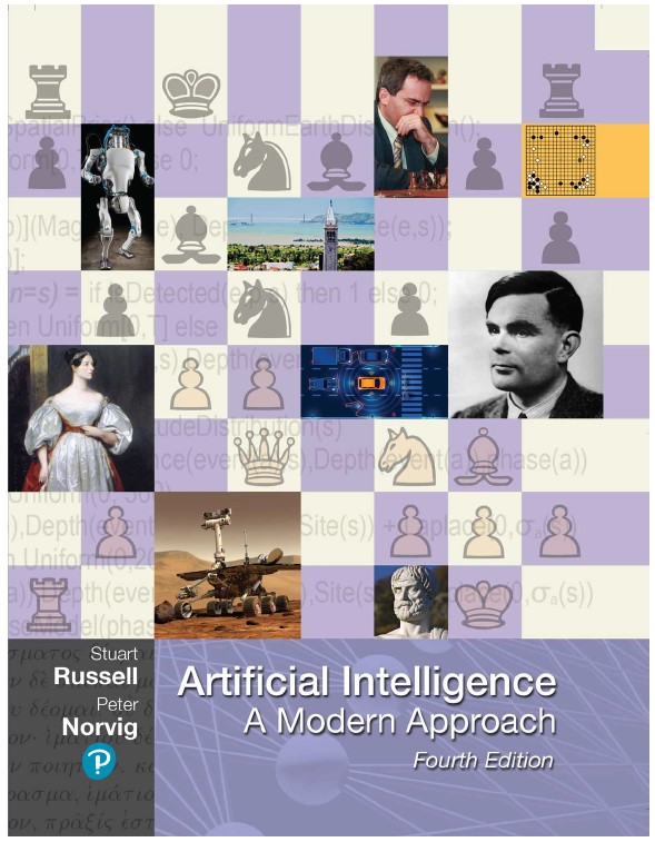 Book cover: Artificial Intelligence: a modern approach.