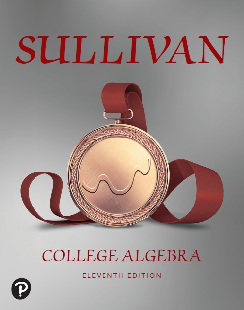 Book cover: College algebra.