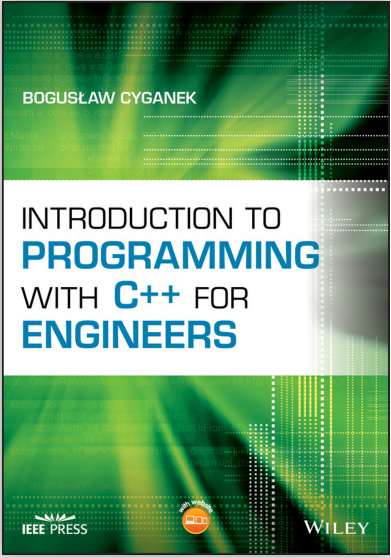 Book cover: Introduction to programming with C++ for engineers