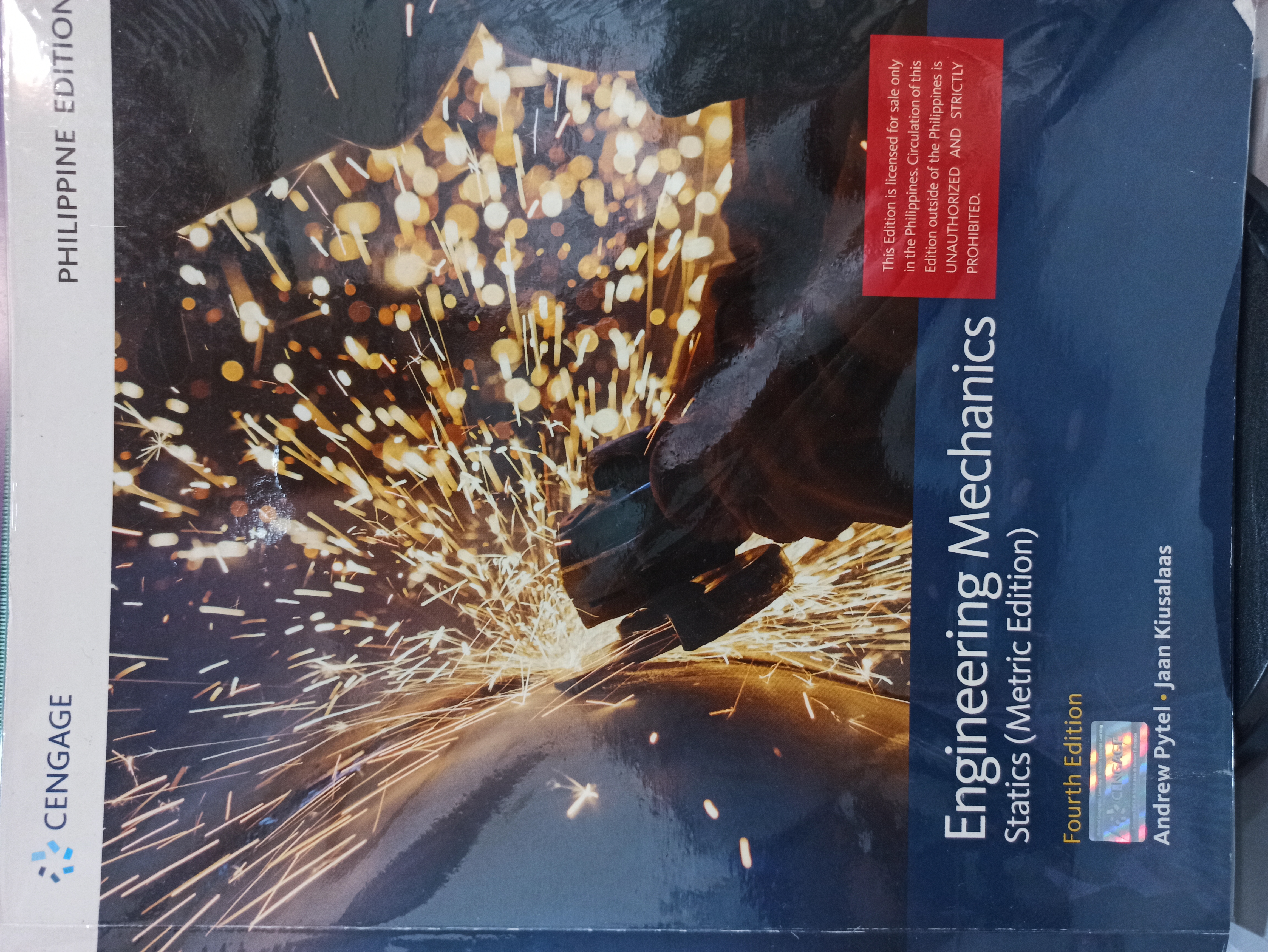 Book cover: Engineering mechanics : statics (metric edition)