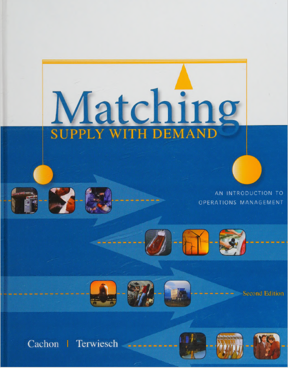 Book cover: Matching supply with demand : an introduction to operations management