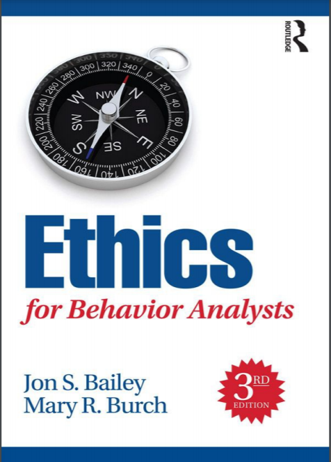 Book cover: Ethics for behavior analysts.