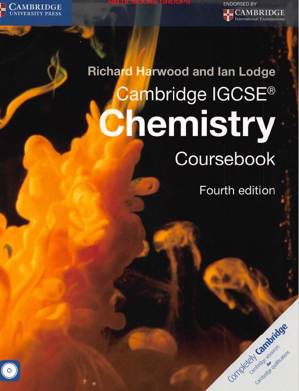 Book cover: Cambridge IGCSE chemistry coursebook