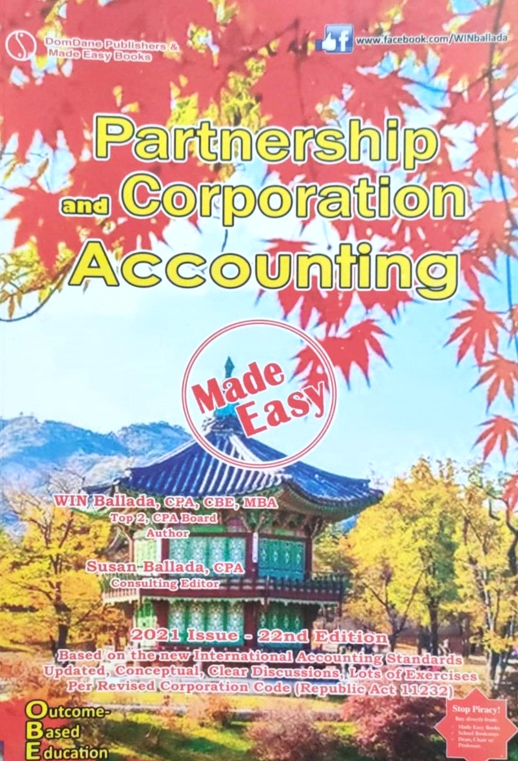 Book cover: Partnership and corporation accounting: made easy