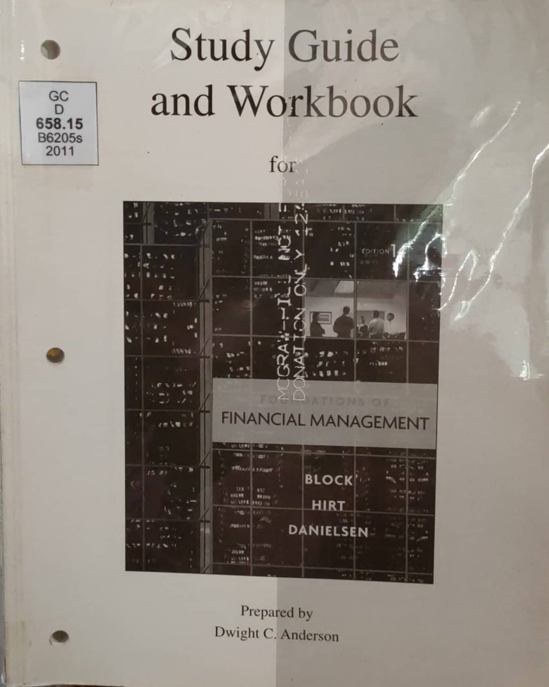 Book cover: Study guide and workbook for foundations of financial management