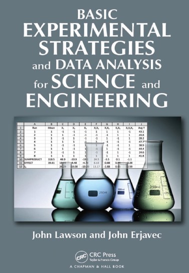 Book cover: Basic experimental strategies and data analysis for science and engineering