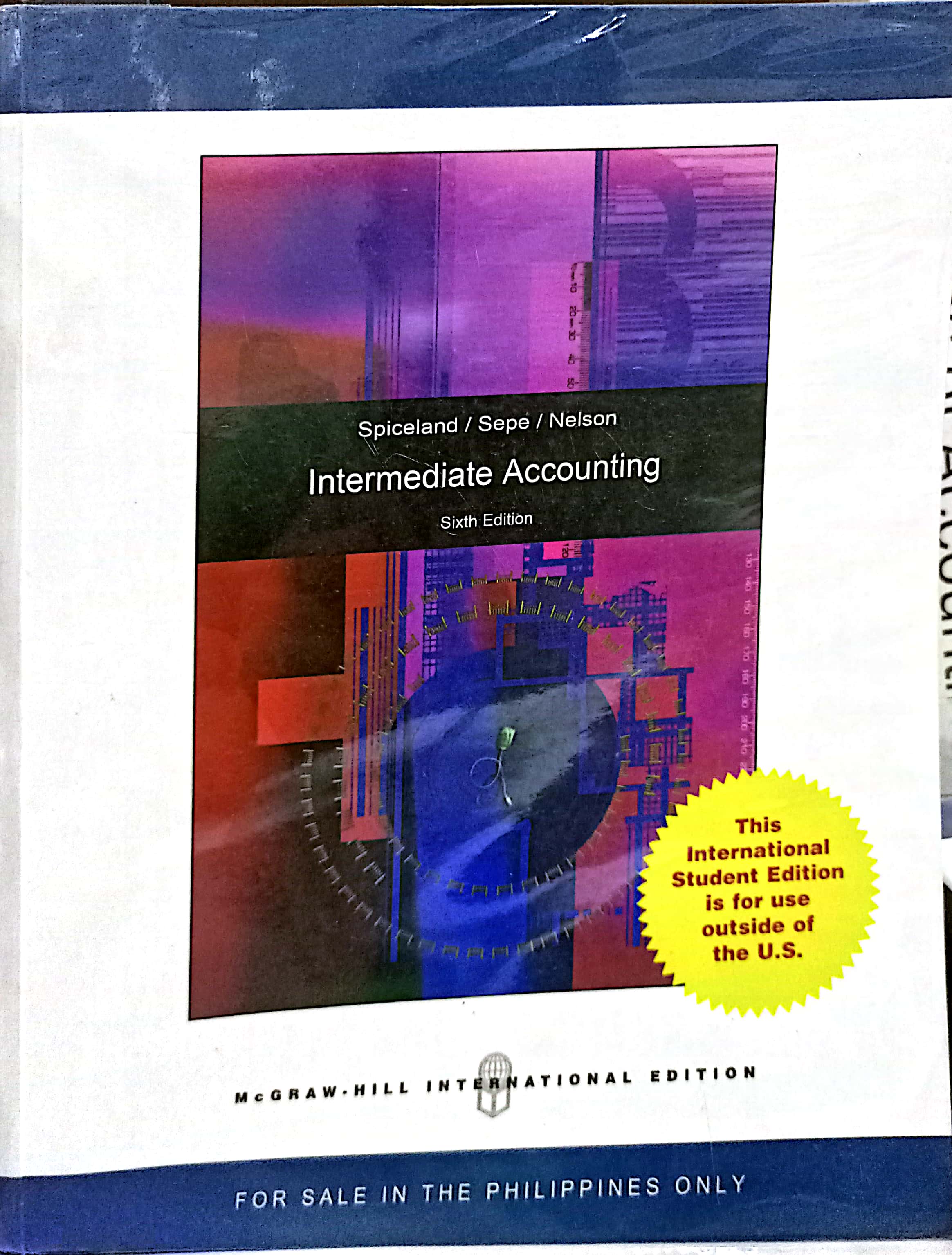 Book cover: Intermediate accounting.