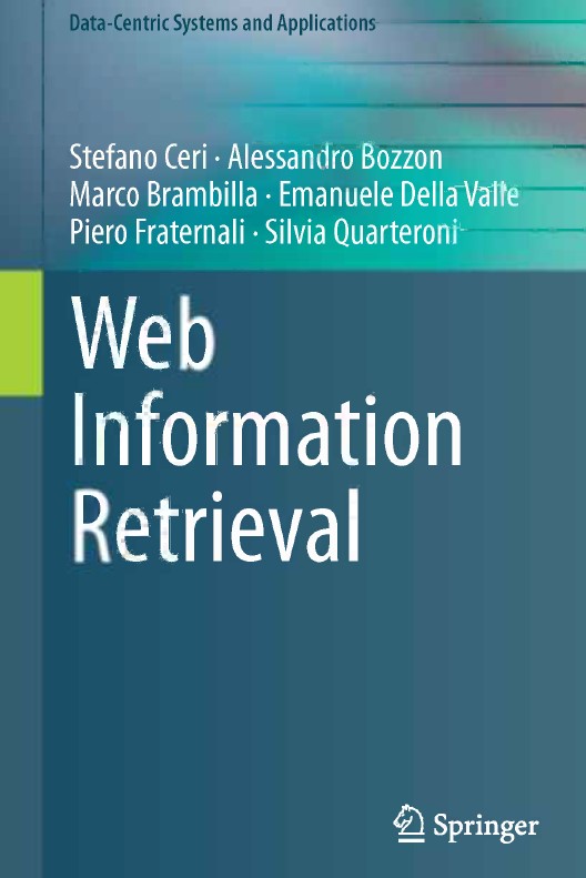 Book cover: Web information retrieval