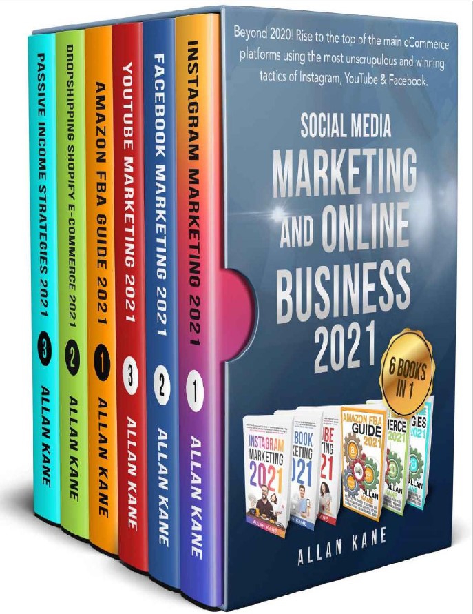 Book cover: Social media marketing and online business 2021: 6 books in 1.