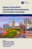 Book cover: Green innovation, sustainable development, and circular economy