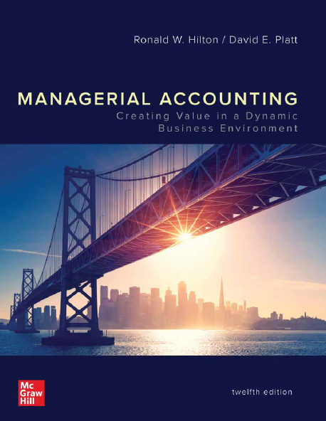 Book cover: Managerial accounting: creating value in dynamic business environment