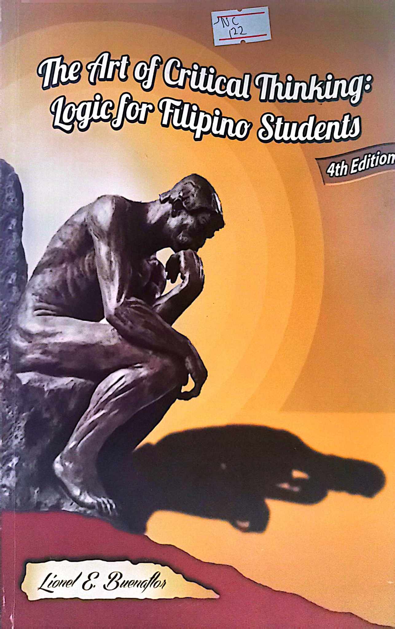Book cover: The art of critical thinking : logic for Filipino students