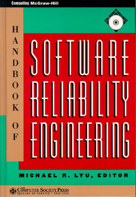 Book cover: Handbook of software reliability engineering