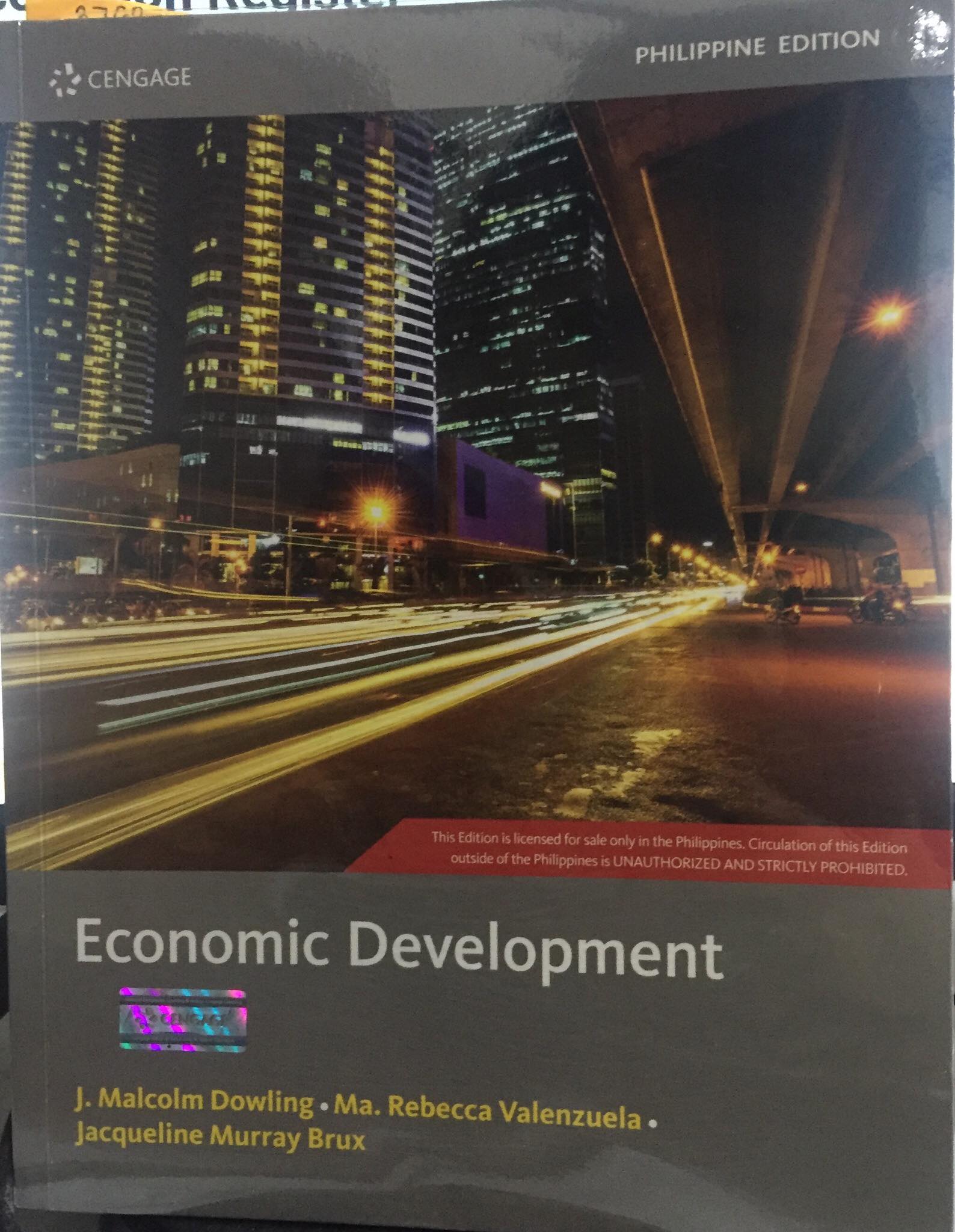 Book cover: Economic development