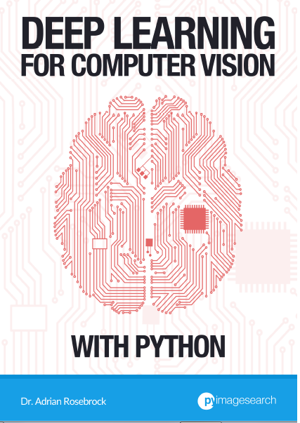 Book cover: Deep learning for computer vision with Python