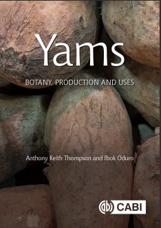 Book cover: Yams: botany, production and uses.
