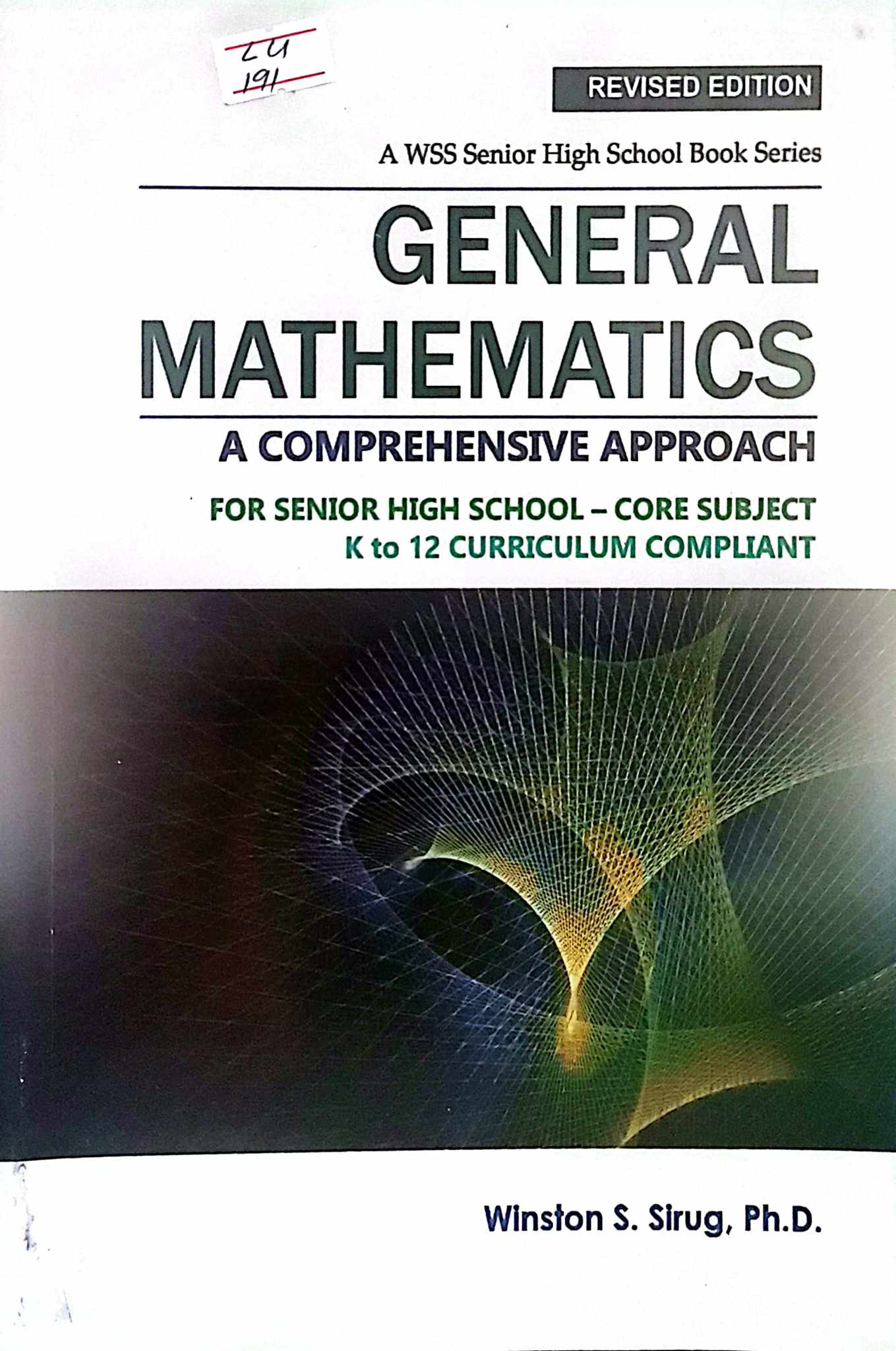 Book cover: General mathematics for Senior High School-core subject : a comprehensive approach