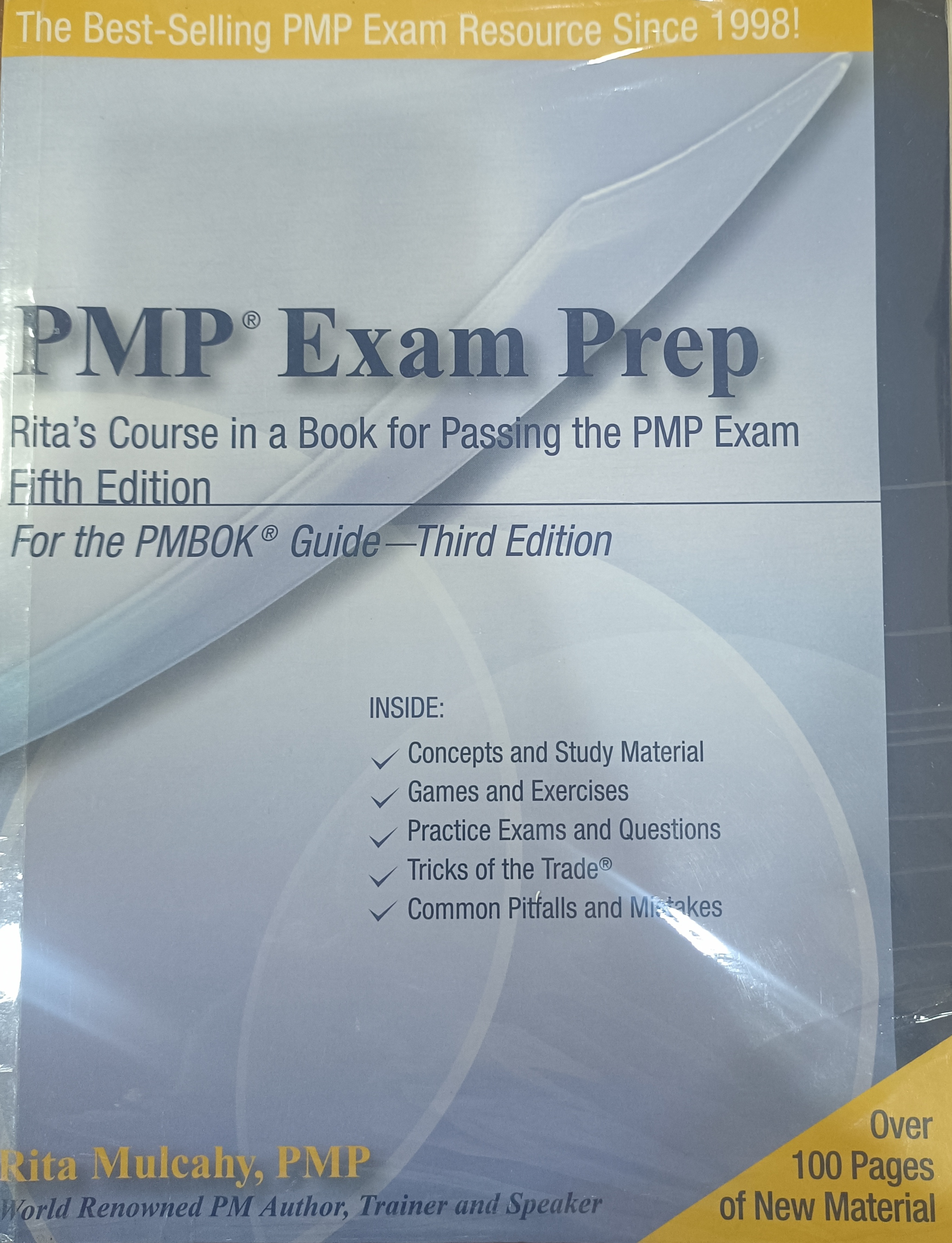 Book cover: PMP exam prep : accelerated learning to pass PMI's PMP exam - on your first try!