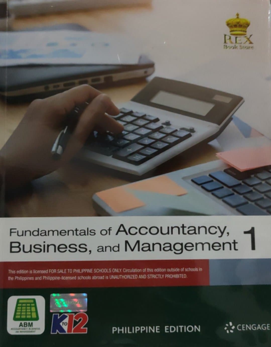 Book cover: Fundamentals of accountancy, business, and management 1