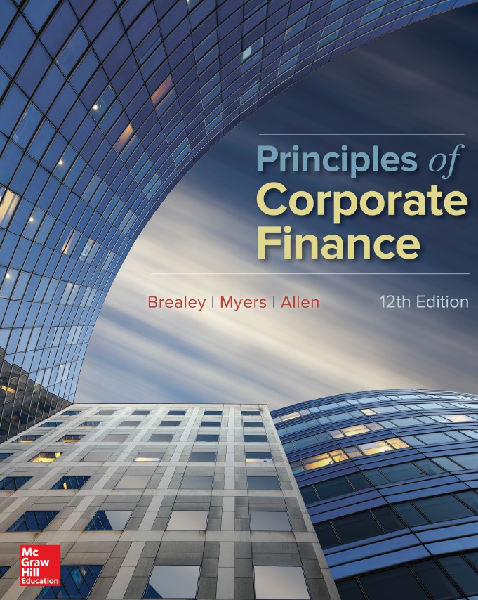 Book cover: Principles of corporate finance