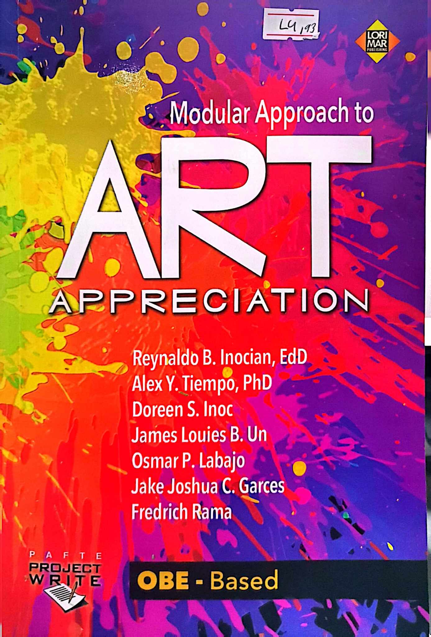 Book cover: Modular approach to art appreciation