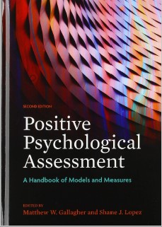 Book cover: Positive psychological assessment : a handbook of models and measures