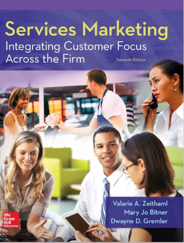 Book cover: Service marketing : intergating customer focus across the film