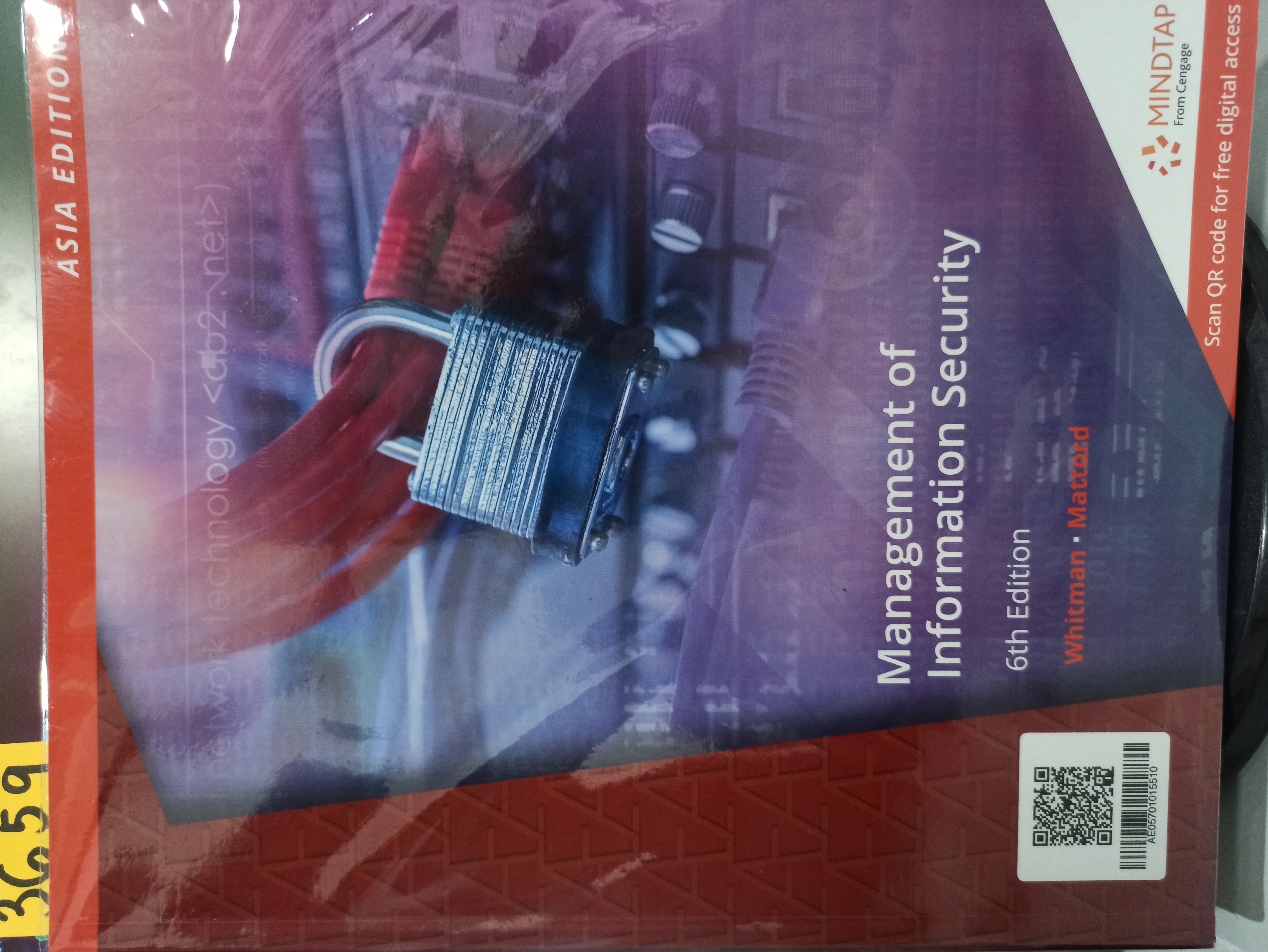 Book cover: Management information security