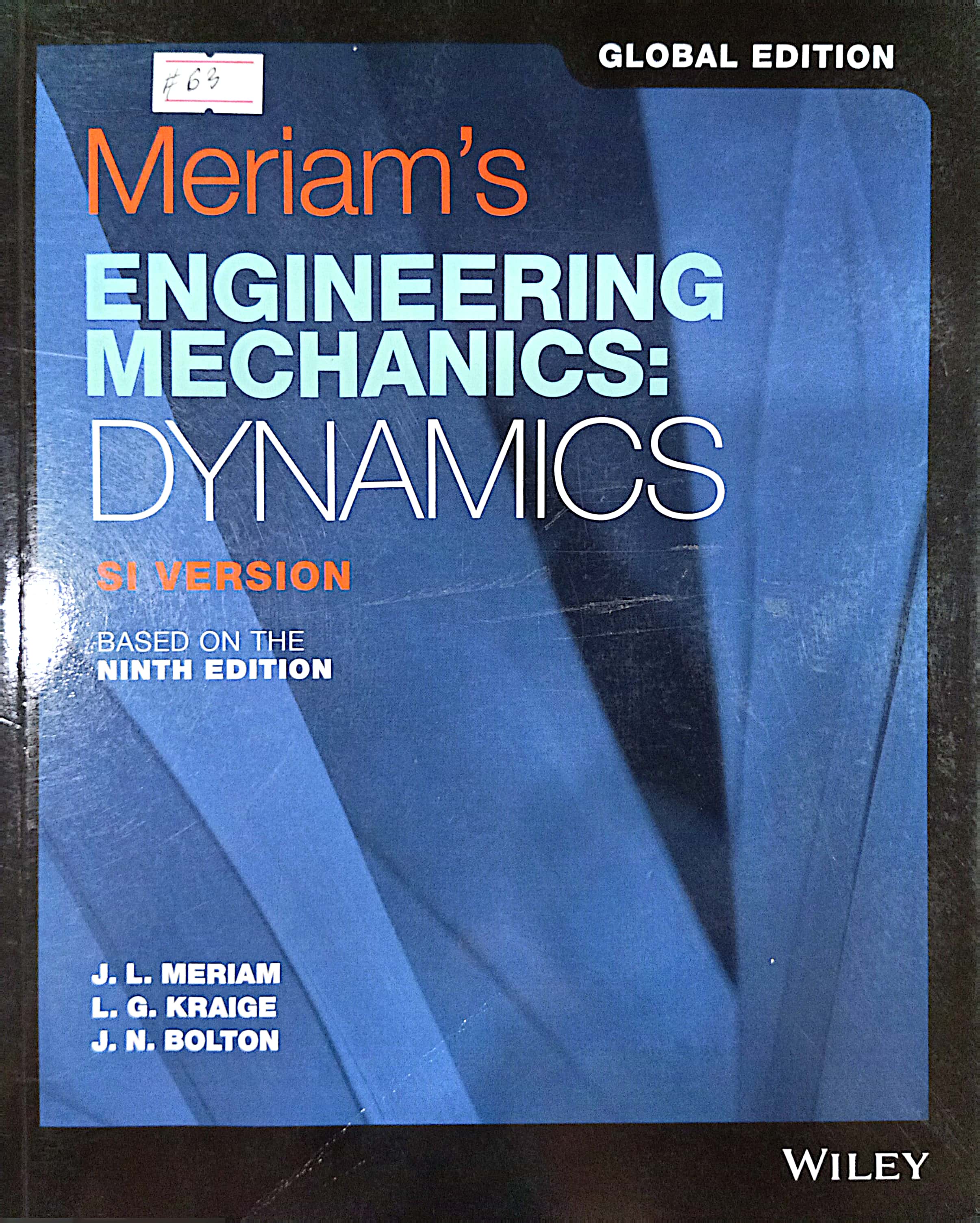 Book cover: Meriam's engineering mechanics : dynamics