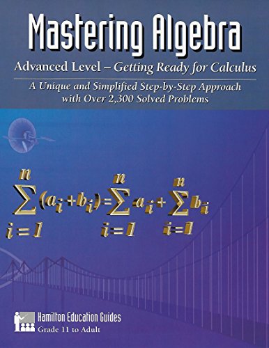 Book cover: Mastering algebra: advanced level.