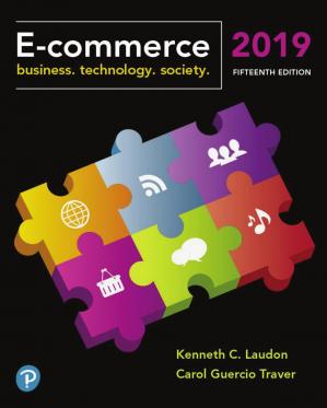 Book cover: E - commerce : business technology society