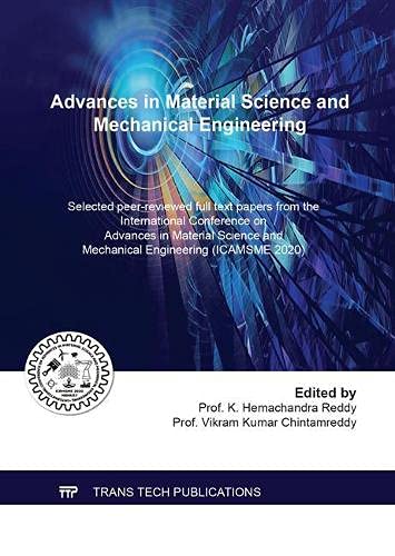 Book cover: Advances in material science and mechanical engineering.