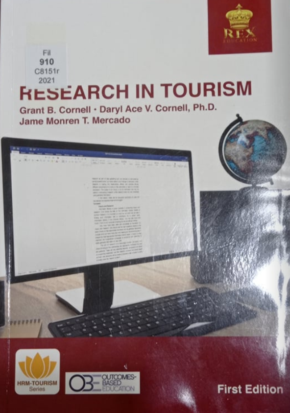 Book cover: Research in tourism