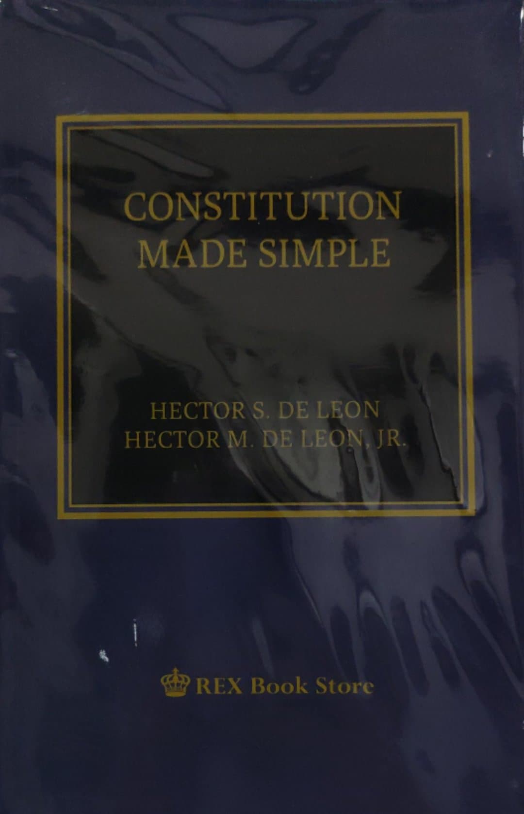 Book cover: Constitution made simple