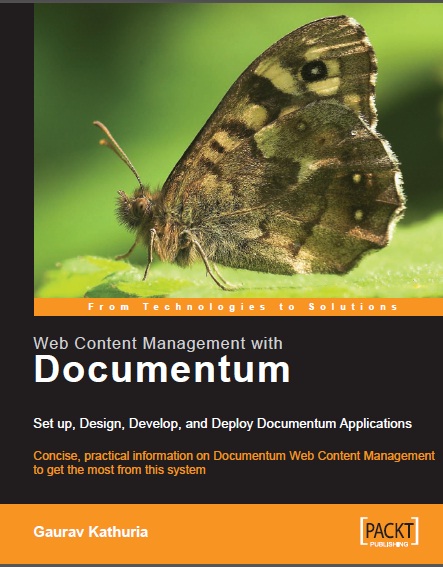 Book cover: Web content management with documentum : set up, design, develop, and deploy documentum applications