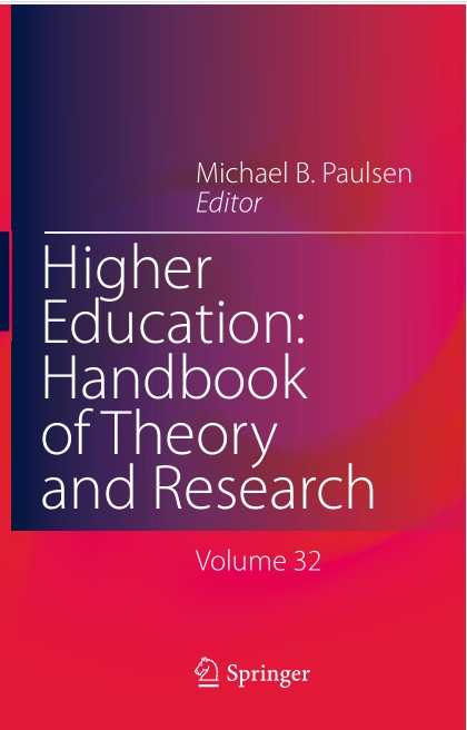 Book cover: Higher education: handbook of theory and research