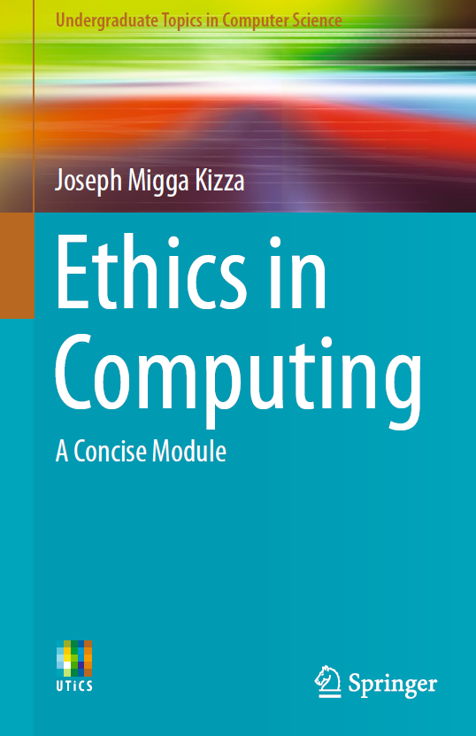 Book cover: Ethics in computing: a concise module