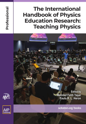 Book cover: The International handbook of physics education research : teaching physics