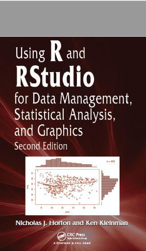 Book cover: Using R and RStudio for data management, statistical analysis, and graphics