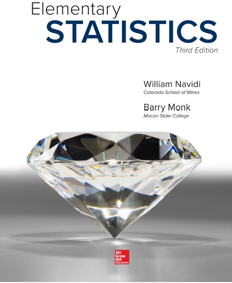 Book cover: Elementary statistics.