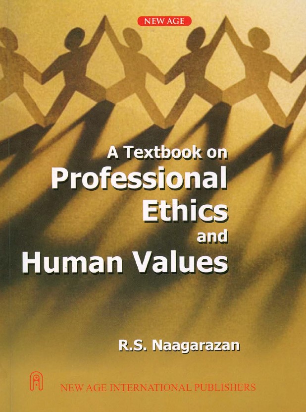 Book cover: A Textbook professional ethics and Human Values
