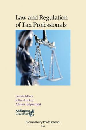 Book cover: Law and regulation of tax professionals
