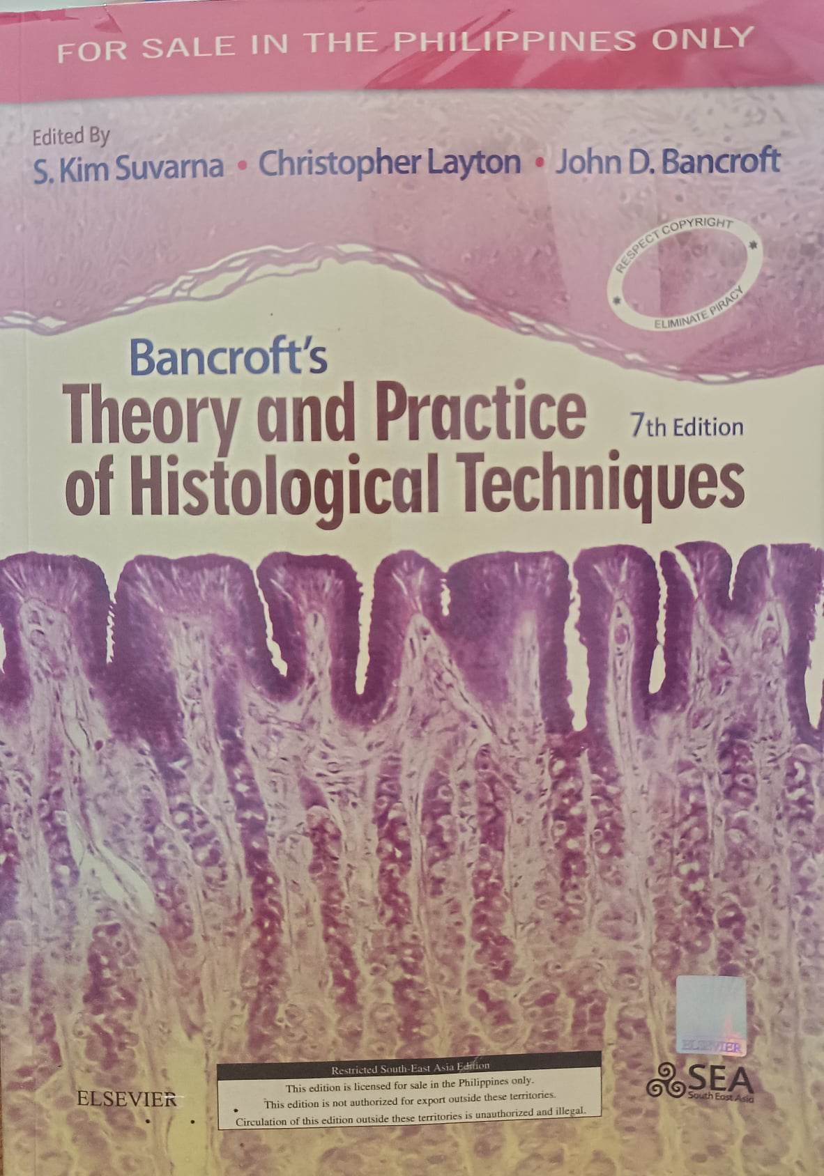 Book cover: Bancroft's theory and practice of histological techniques