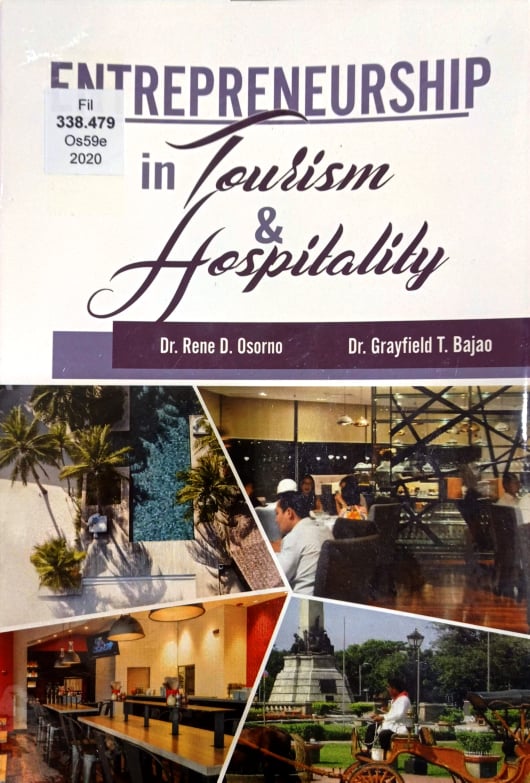 Book cover: Entrepreneurship in tourism and hospitality