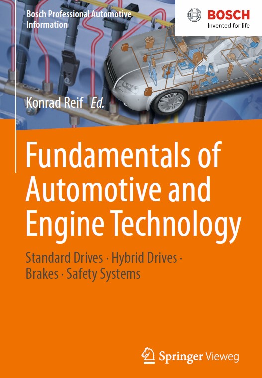 Book cover: Fundamentals of automotive and engine technology : standard drives, hybrid drives, brakes and safety systems