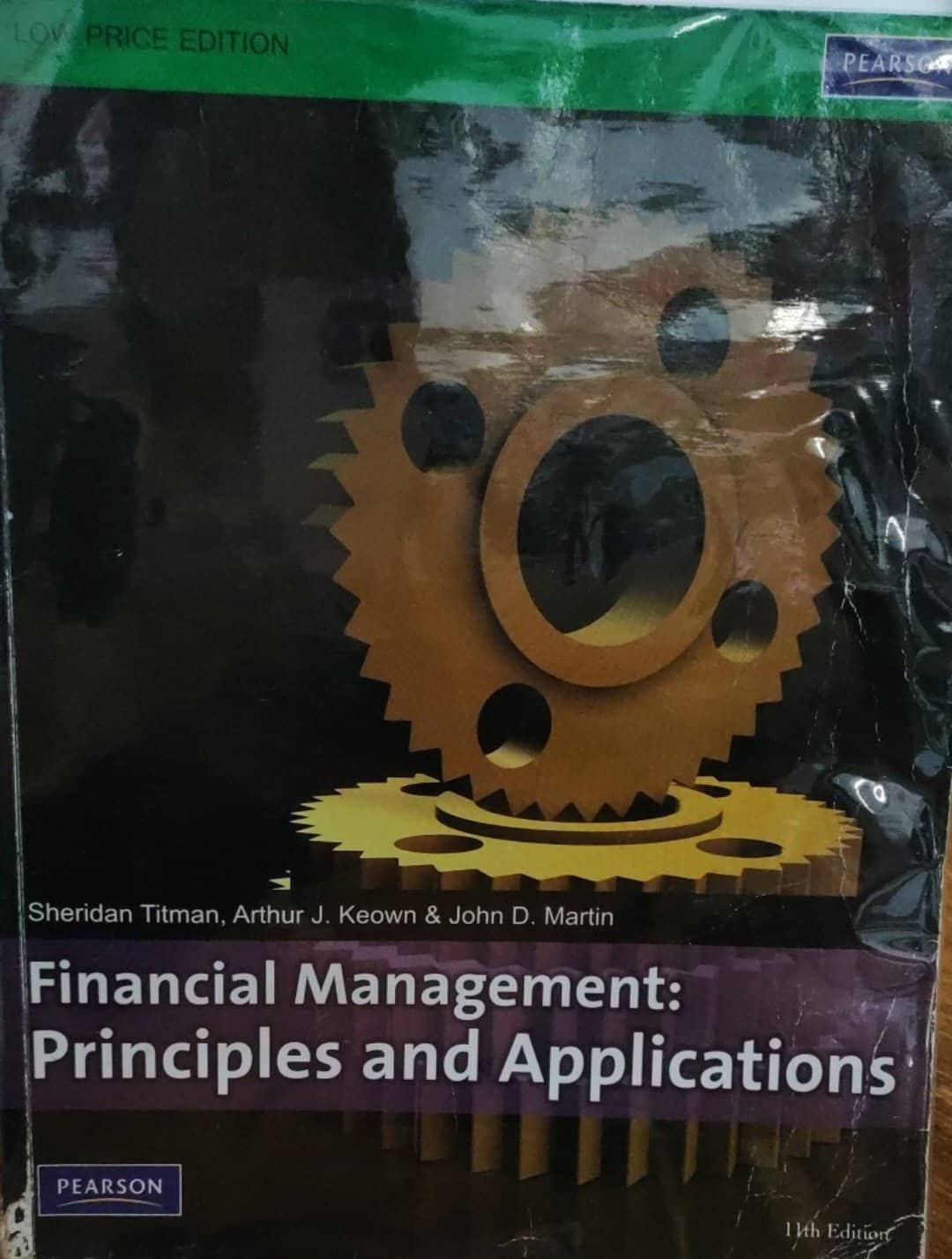 Book cover: Financial management: principles and applications.
